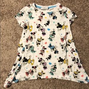 White Minnie Mouse Top
